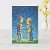 占星家の挨拶状 カード (黄色い花)