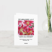 占星家ユリのメッセージカード カード (裏面)