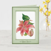 占星家ユリ-カスタマイズ カード (黄色い花)