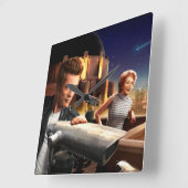 占星家 スクエア壁時計 (傾斜)