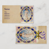 占星術と黄道シンボルや象徴占星術 名刺 (正面/裏面)