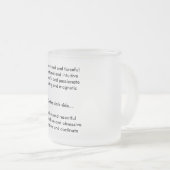 占星術のシンボルや象徴2、断固としたおよびforcefulEm… フロストグラスマグカップ (正面右)