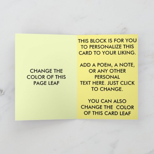 占星術のバースデー・カード カード (内部)