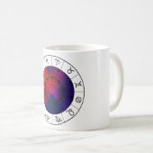 占星術のホイール - 十二星座 コーヒーマグカップ (正面右)