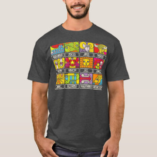 占星術の十二星座の日付 ヴィンテージスタイルの美観 Tシャツ