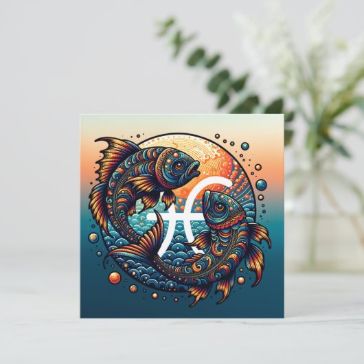 占星術の占星術サインピセス〔占星術の〕十二宮図 (スタンド正面)