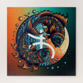 占星術の占星術サインピセス〔占星術の〕十二宮図 ジグソーパズル (横)