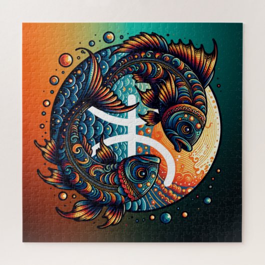 占星術の占星術サインピセス〔占星術の〕十二宮図 ジグソーパズル (横)