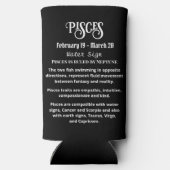 占星術の占星術サインピセス〔占星術の〕十二宮図 スリム缶クーラー (裏面)