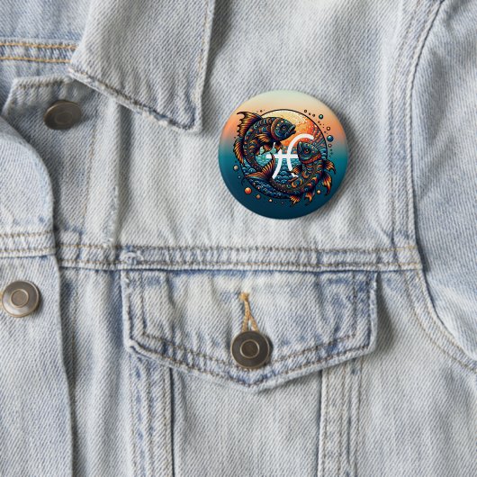 占星術の占星術サインピセス〔占星術の〕十二宮図 缶バッジ (インサイチュ)