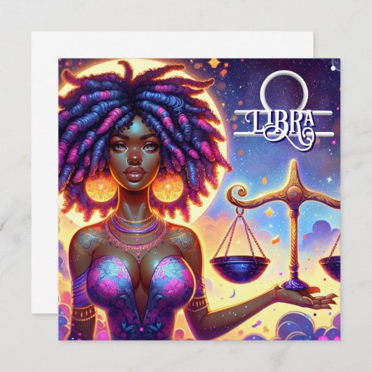 占星術の占星術サインリブラ〔占星術の〕十二宮図 (正面/裏面)