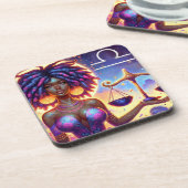 占星術の占星術サインリブラ〔占星術の〕十二宮図 コースター (左側)