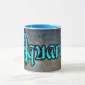 占星術の印のアクエリアスのコーヒー・マグ マグカップ (中央)