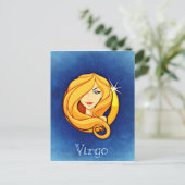 占星術の印の《星座》乙女座 ポストカード (スタンド正面)