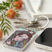 占星術の山羊座のキーホルダー キーホルダー (正面右)