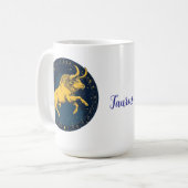 占星術の星座による牡牛座 コーヒーマグカップ (正面左)