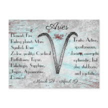占星術の看板はがき