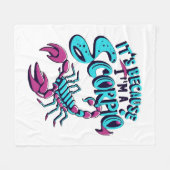 占星術の蠍座ビベスヴィンテージ〔占星術の〕十二宮図標識 フリースブランケット (正面(横))