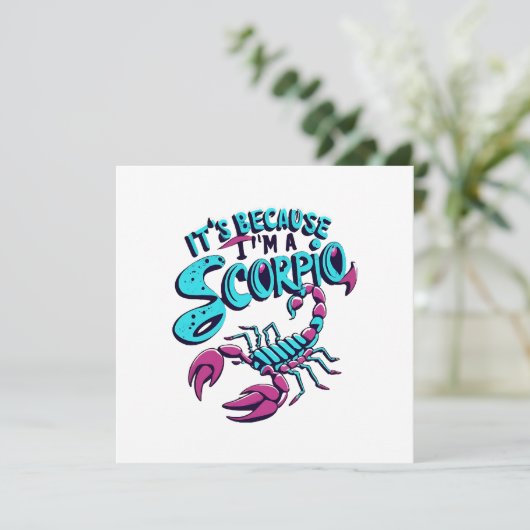 占星術の蠍座ビベスヴィンテージ〔占星術の〕十二宮図標識 招待状 (スタンド正面)