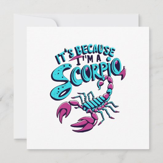 占星術の蠍座ビベスヴィンテージ〔占星術の〕十二宮図標識 招待状 (裏面)