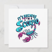 占星術の蠍座ビベスヴィンテージ〔占星術の〕十二宮図標識 招待状 (正面)