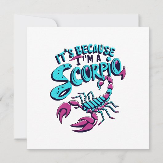 占星術の蠍座ビベスヴィンテージ〔占星術の〕十二宮図標識 招待状 (正面)