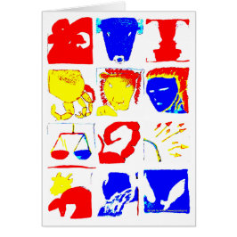 占星術の記号カード