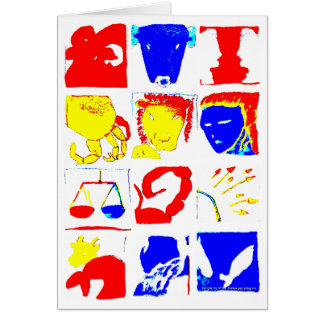 占星術の記号カード