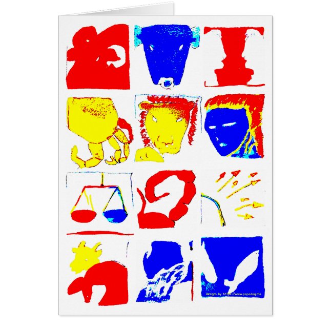 占星術の記号カード (正面)