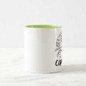 占星術の誕生徴候がん色緑〔占星術の〕十二宮図 ツートーンマグカップ (中央)