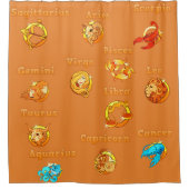 占星術の シャワーカーテン (正面)