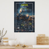 〔占星術の〕十二宮図がんの兆候 ポスター (キッチン)