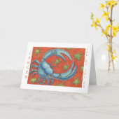 〔占星術の〕十二宮図がんの「ハッピーバースデー」縁ど白色 カード (黄色い花)