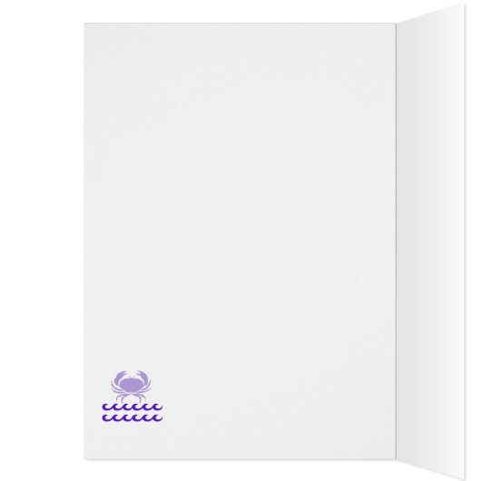 〔占星術の〕十二宮図がんカード、占星術誕生日カード (内側 (左))