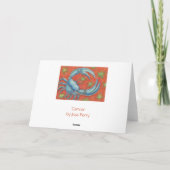 〔占星術の〕十二宮図がんグリーティングカード カード (裏面)