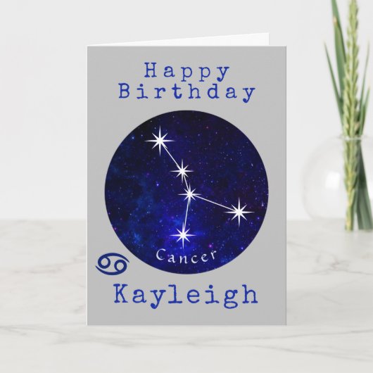 〔占星術の〕十二宮図がん占星術カード カード (正面)