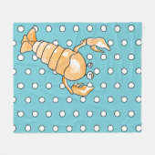 〔占星術の〕十二宮図がん フリースブランケット (正面(横))