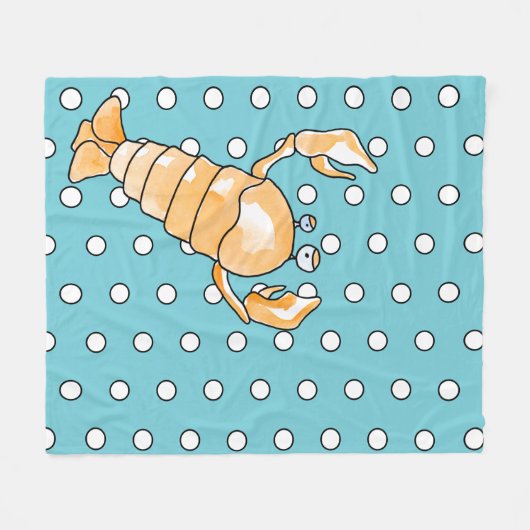 〔占星術の〕十二宮図がん フリースブランケット (正面(横))