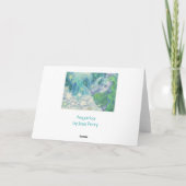 (占星術の)十二宮図のアクエリアスの「ハッピーバースデー」の挨拶状 カード (裏面)