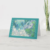 (占星術の)十二宮図のアクエリアスの「ハッピーバースデー」の挨拶状 カード (正面)