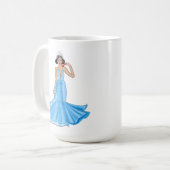 〔占星術の〕十二宮図のカニの女神 コーヒーマグカップ (正面左)