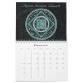 (占星術の)十二宮図のカレンダー カレンダー (2月 2027)