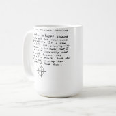 (占星術の)十二宮図のキラー コーヒーマグカップ (正面左)