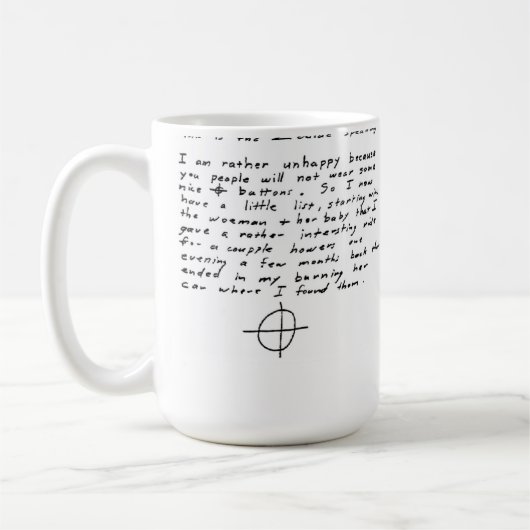 (占星術の)十二宮図のキラー コーヒーマグカップ (左)