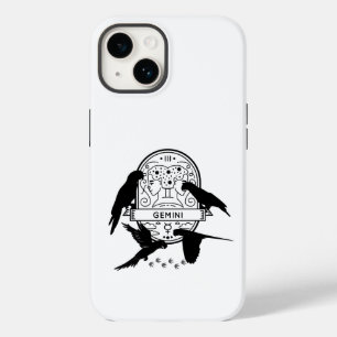 〔占星術の〕十二宮図のサインとマッチするペット。ジェミニ – Parrot.w Case-Mate iPhone 14ケース