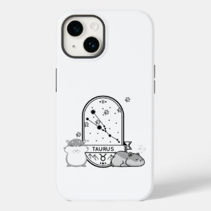 〔占星術の〕十二宮図のサインとマッチするペット。タウロス – Hamster.w Case-Mate iPhone 14ケース