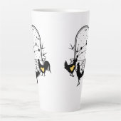 〔占星術の〕十二宮図のサインとマッチするペット。レオ – チキン.w カフェラテマグ (正面)