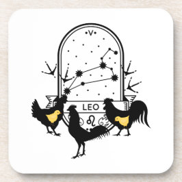 〔占星術の〕十二宮図のサインとマッチするペット。レオ – チキン.w コースター