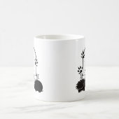 〔占星術の〕十二宮図のサインとマッチするペット。癌 – Hedgehog.w コーヒーマグカップ (中央)