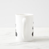 〔占星術の〕十二宮図のサインとマッチするペット。癌 – Hedgehog.w ボーンチャイナマグカップ (裏面)